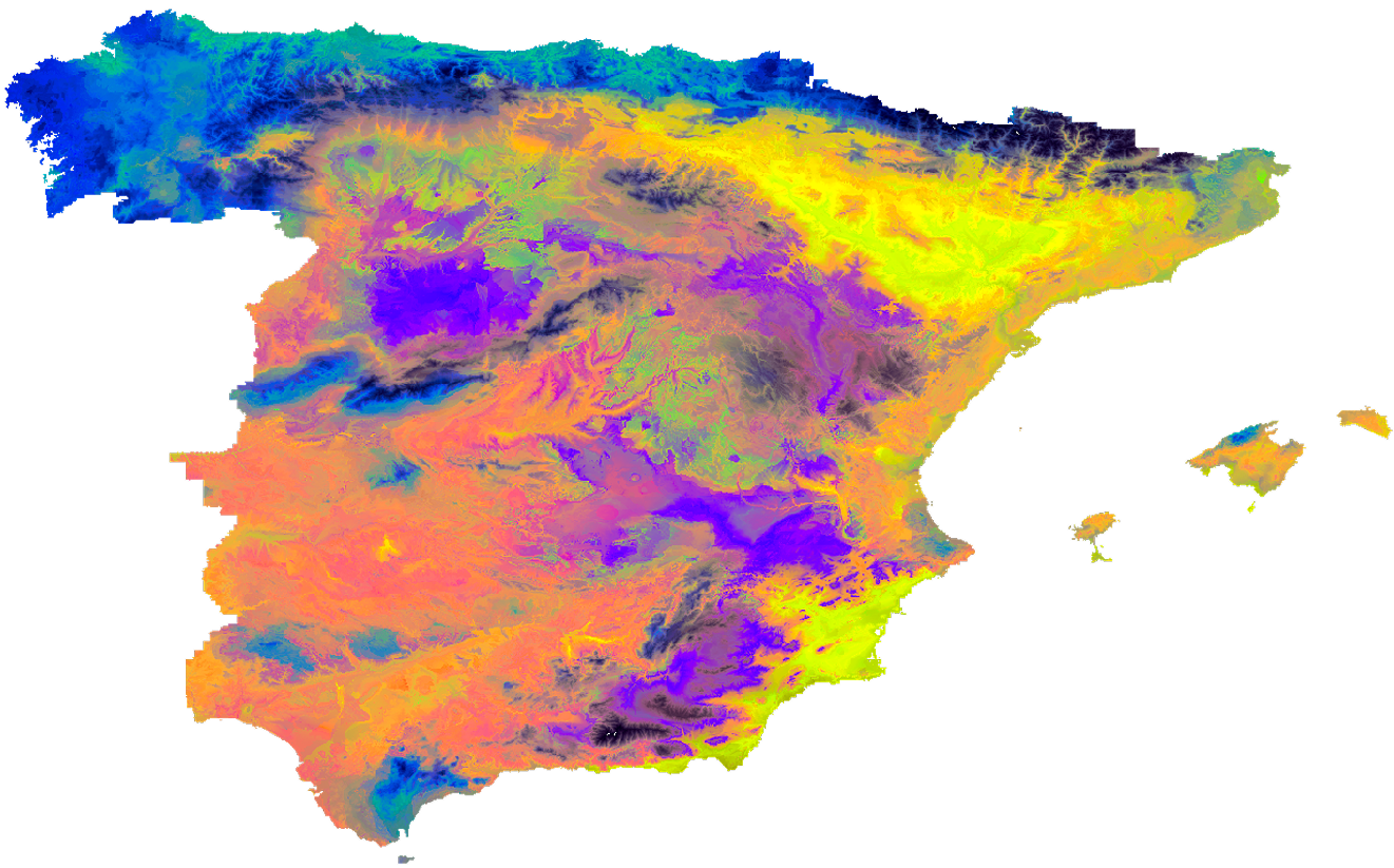 Mapa de características del suelo de España: texturas de arcilla, limo y arena según más de 100.000 analíticas